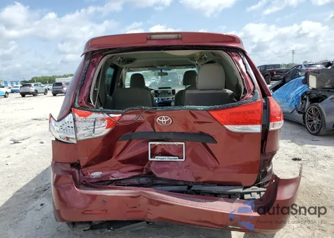 2012 Toyota Sienna Base from USA, damaged, VIN 5TDKA3DC0CS016406